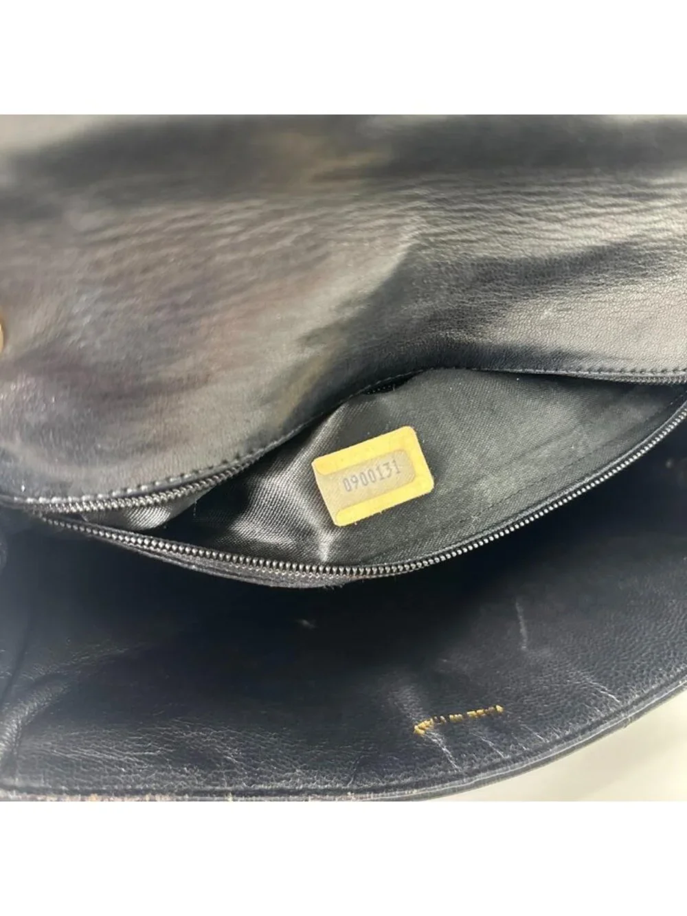Chanel Super Quilted CC Logo Shoulder Bag Black